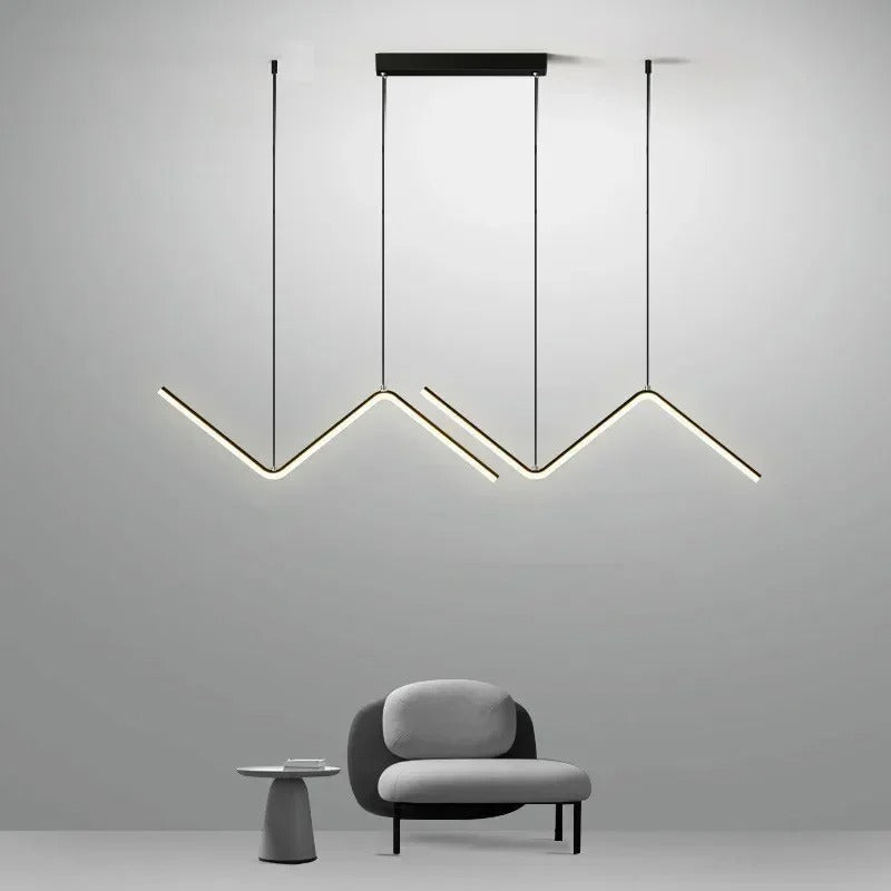 Modern Wave LED Chandelier Pendant