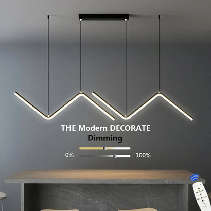 Modern Wave LED Chandelier Pendant